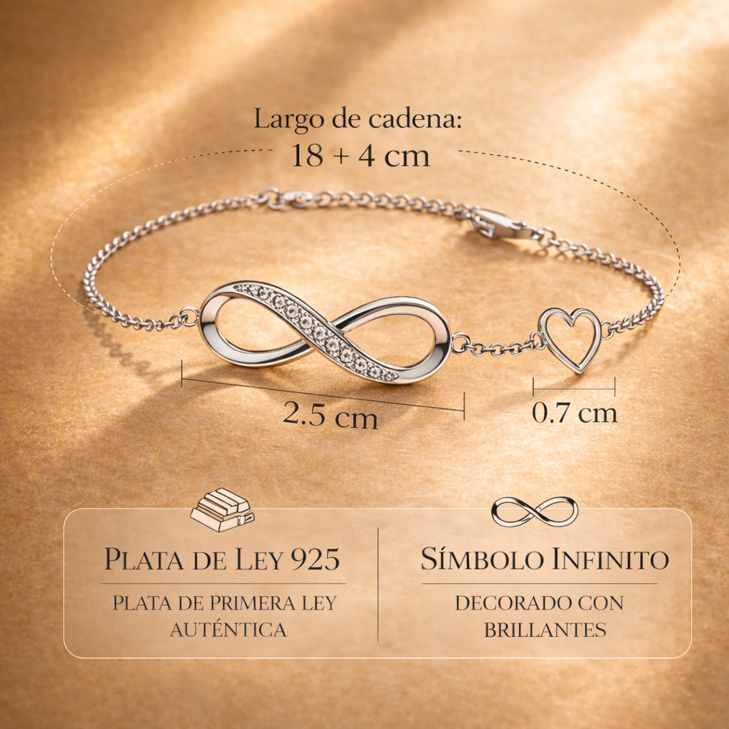 Pulsera Infiné® — Plata 925 ·Para la persona que el universo puso en tu camino.