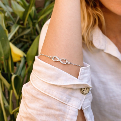 Pulsera Infiné® — Plata 925 ·Para la persona que el universo puso en tu camino.
